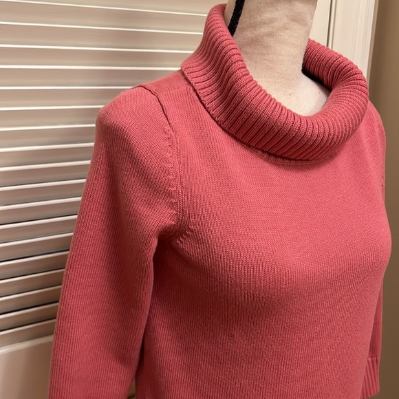 Talbots Cowl Neck Sweater in Coral, Size Medium, EUC - Picture 6 of 15